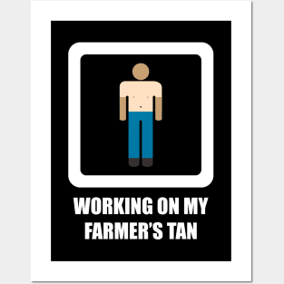 Working on My Farmer's Tan Posters and Art